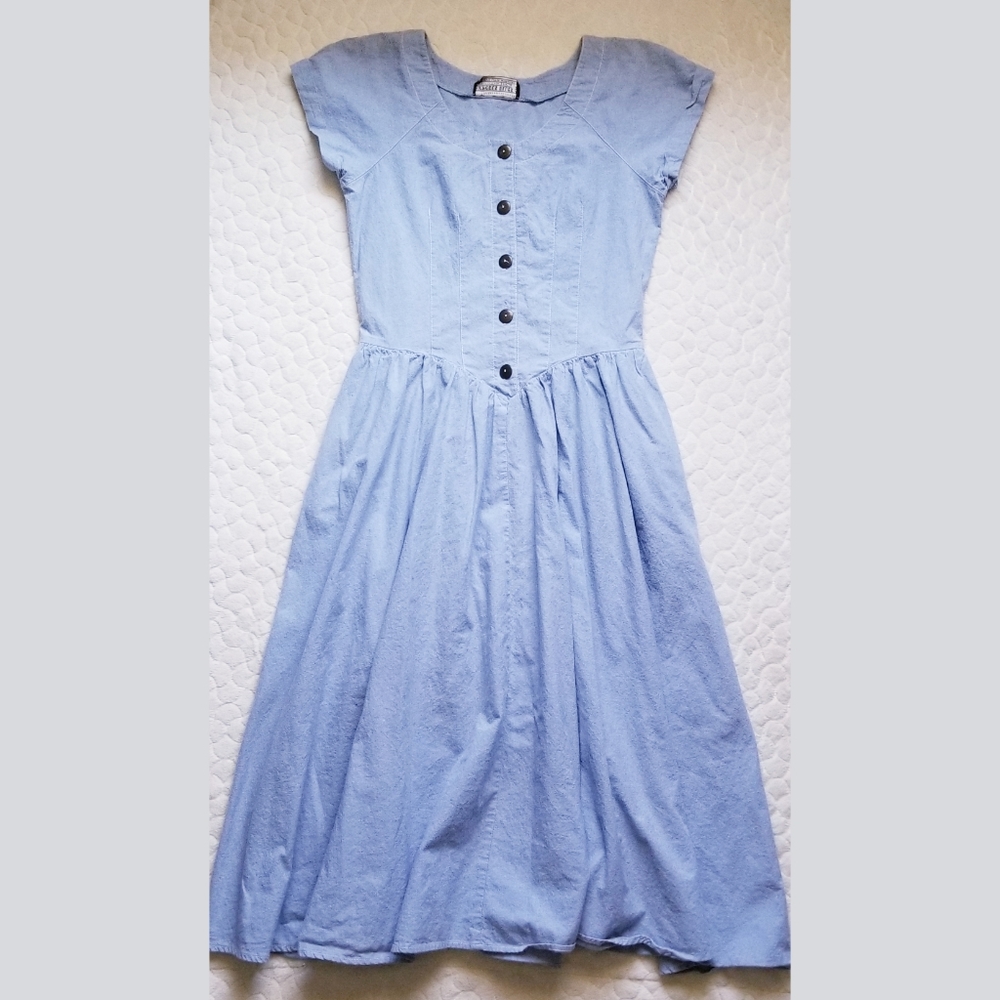 Vintage Chorus Blues denim dress chambray pockets